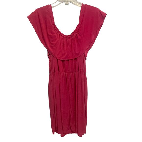 Lane Bryant NEW Flounce Dress Womens Size 14/16W Pink Off Shoulder Barbiecore - Picture 4 of 6